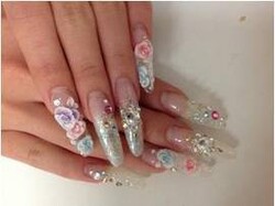 キラキラブライダルローズ|Nail style