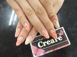 タイダイ逆フレンチ☆|Nail Salon Creare