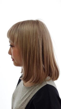 前髪かわいいボブ 121 Hair Space 108 ヘアースペーストワ 北海道 旭川 の髪型 ヘアスタイルカタログ ビューティーパーク