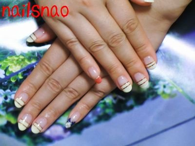 イエローラインフレンチ|nails nao