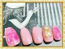 タイダイピンクネイル|nails nao