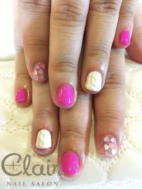 ニット＆キャンディーdeガーリーポップNail♡|ネイルズ　クレエル