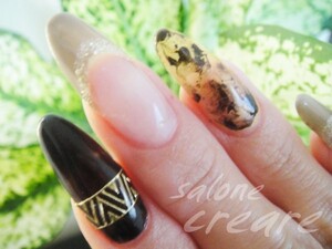 べっ甲nail ネイルサロン四日市 Salone Creare クレアーレ ネイルサロンヨッカイチサローネクレアーレ 三重県 四日市 のネイルデザインカタログ ビューティーパーク