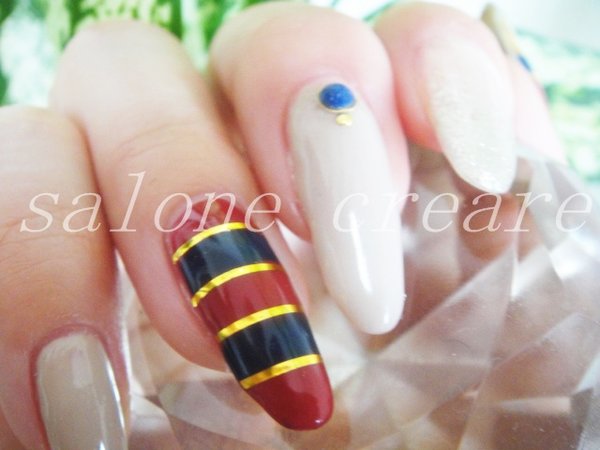 ボーダーnail|ネイルサロン四日市　salone  creare【クレアーレ】