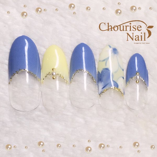 【６月のおすすめネイル】大柄フラワーアート♡|Chourise Nail*