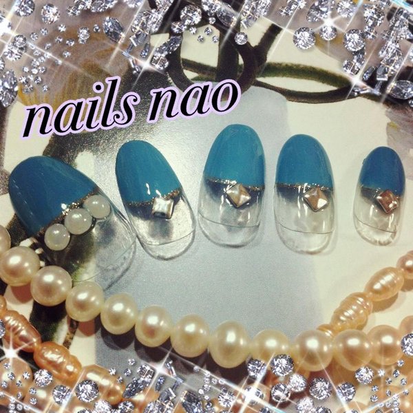 ブルーバルーンフレンチ|nails nao