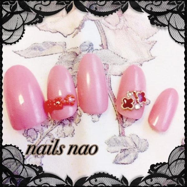 お花ブリオンとヴァンクリーフ風のお花|nails nao