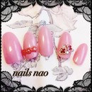 お花ブリオンとヴァンクリーフ風のお花|nails nao