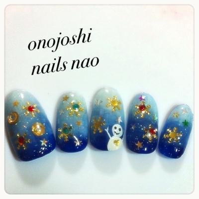 キラキラクリスマスネイル|nails nao