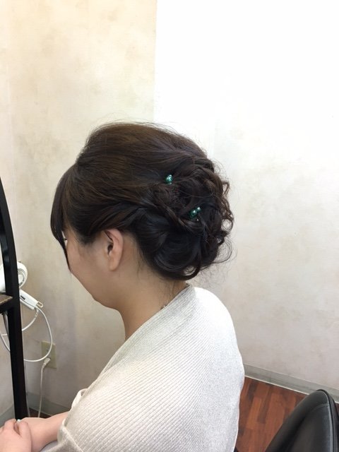 編み込みアップ|HAIR ESTHESALON AONO