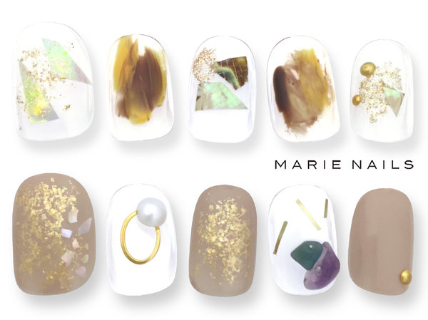 新規-定額¥6980オフ込選べるトレンドアート1|MARIE NAILS 心斎橋店