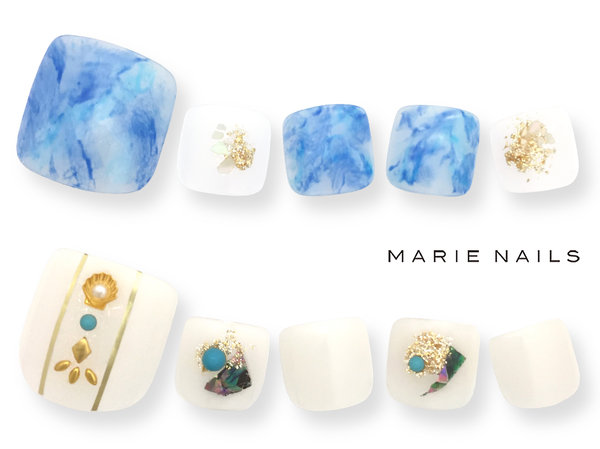 新規-定額¥5980 フットネイル|MARIE NAILS 心斎橋店