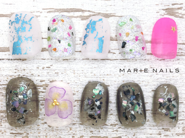  新規-定額¥7980新規のせ放題10本|MARIE NAILS 心斎橋店