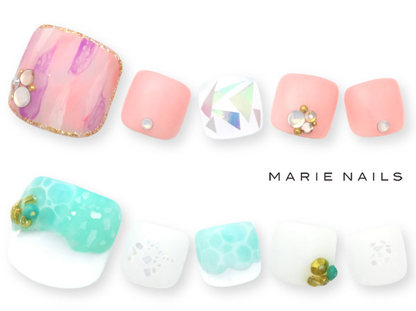 定額￥5980 FOOTアート|MARIE NAILS 神戸 三宮店