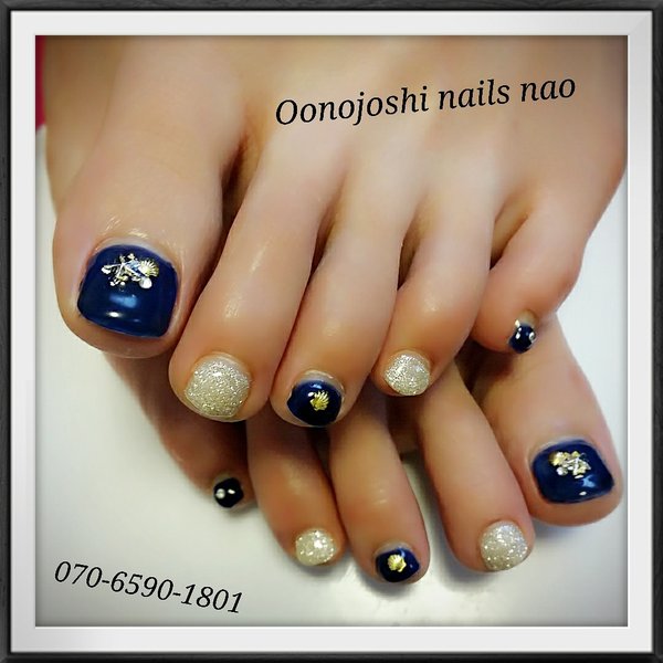 大人ブルーフットネイル|nails nao