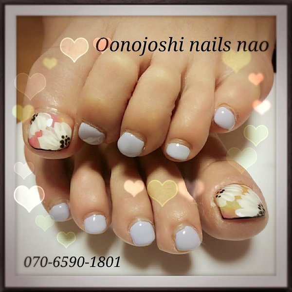 オレンジフラワー|nails nao