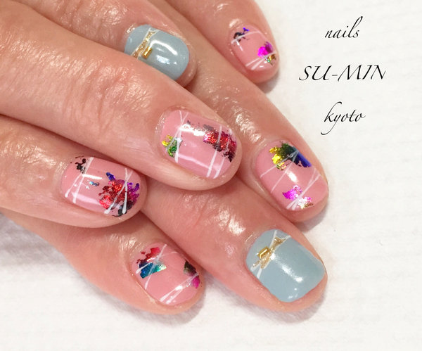 フィルムアートで可愛さ輝く♪|NAILS SU-MIN EVER GREEN店