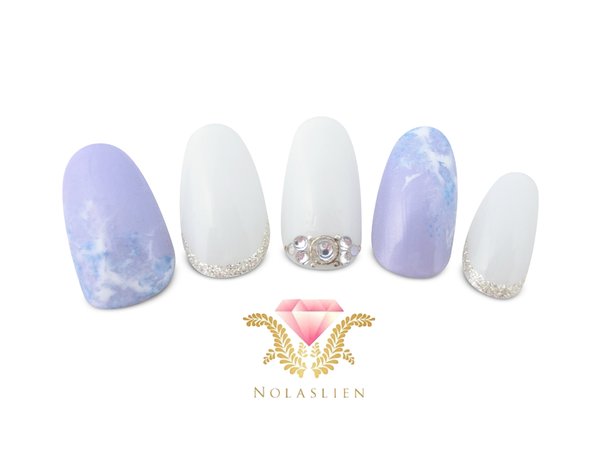 上品☆ブルーネイル|Nolaslien