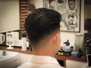 スキンフェード オールバック Beauty Barber K2 ビューティーアンドバーバーケイツー 岡山県 井原 のメンズカタログ ビューティーパーク