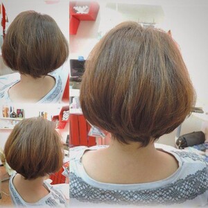 ふんわりボブパーマ Hair Room Lamp ヘアルームランプ 沖縄県 読谷 の髪型 ヘアスタイルカタログ ビューティーパーク