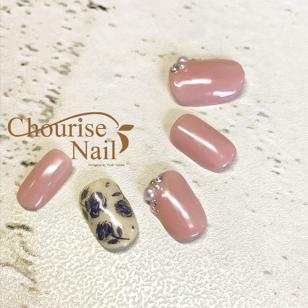 ニュアンスフラワーネイル|Chourise Nail*