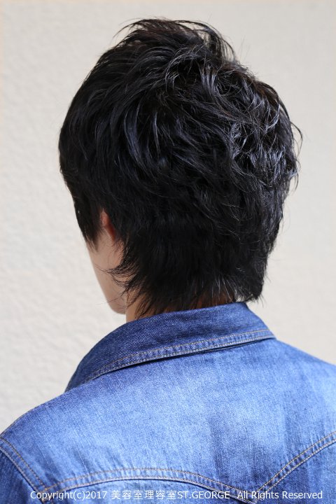 ナチュラルショートウルフ|セントジョージ香里園店　MEN&#039;S HAIR