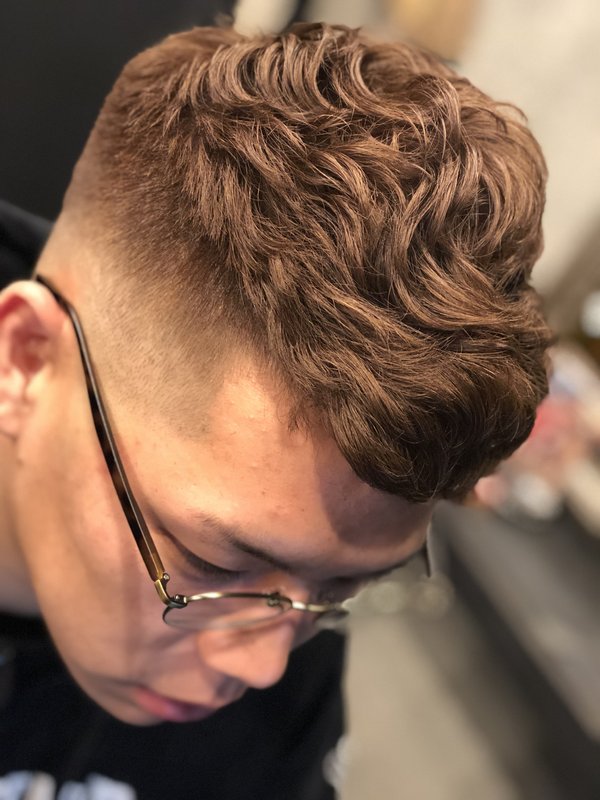 フェード×パーマ|Men&#039;s  Salon GALAN