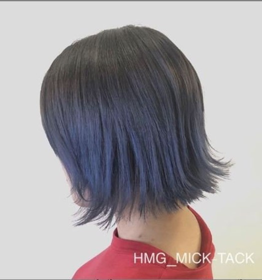 ブルーのグラデーション 27639 Hmg Mick Tack エイチエムジーミックタック 愛知県 西尾 の髪型 ヘアスタイルカタログ ビューティーパーク