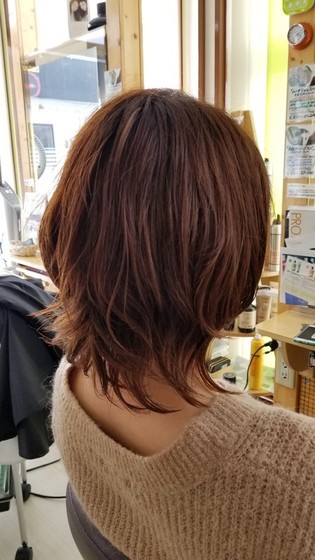 シースルーひし形ゆるレイヤー Hair Space 108 ヘアースペーストワ 北海道 旭川 の髪型 ヘアスタイルカタログ ビューティーパーク