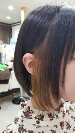 ブリーチ無しインナーカラー マット色 Hair Space 108 ヘアースペーストワ 北海道 旭川 の髪型 ヘアスタイルカタログ ビューティーパーク