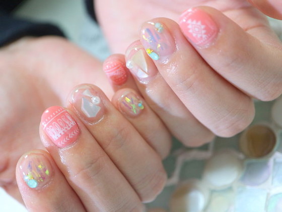 ショートネイル 251 Nail Salon Vivid Queen ネイルサロンヴィヴィッドクイーン 広島県 福山 のネイル デザインカタログ ビューティーパーク