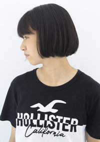 ヘアドネーションでバッサリミニボブ|Raffine三宮