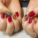 花柄ネイル|UNI NAIL