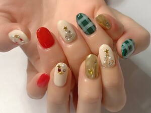 Xmasカラー デザイン Nail Salon Luan ネイルサロンルアン 長崎県 長崎 のネイル デザインカタログ ビューティーパーク