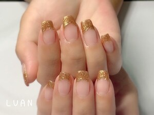 ゴールドフレンチネイル Nail Salon Luan ネイルサロンルアン 長崎県 長崎 のネイルデザインカタログ ビューティーパーク