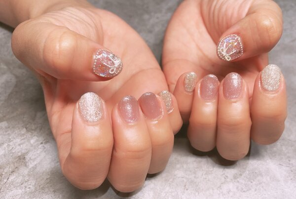 ハンド定額デザイン「ラメ」|Nail Salon Linda