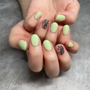 ハンド 定額デザイン 「ライムグリーン」|Nail Salon Linda