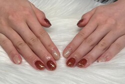 ハンド定額デザイン「秋先取り」|Nail Salon Linda