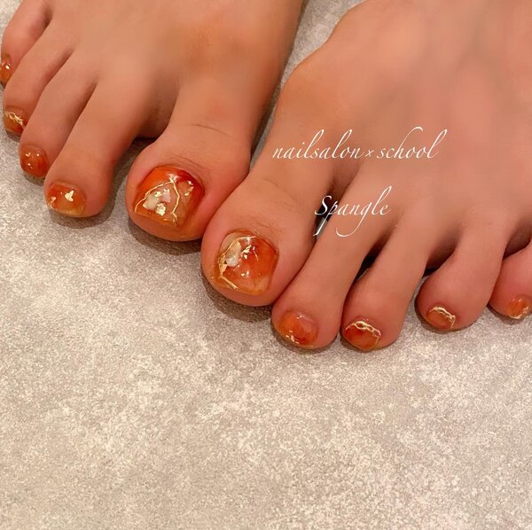 フットネイル④|nailsalon×school Spangle