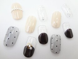 丸フレンチネイル|NAIL SALON QUILL 宇都宮店