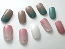 カラーベースカラーグラデネイル|NAIL SALON QUILL 宇都宮店