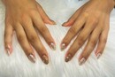 ハンド 定額デザイン 「飽きっぽくオレンジベージュ」|Nail Salon Linda