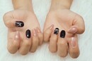 ハンド定額デザイン「ネイビーとピンク」|Nail Salon Linda