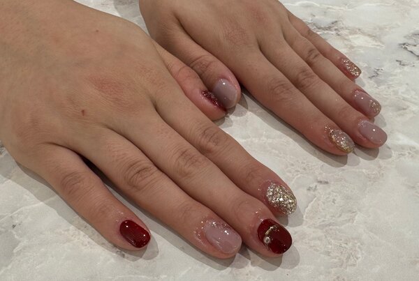 ハンド ミドルコース (90分 アート、ストーン、シールつけ放題) 「お待ち込み画像をカラーチェンジ」|Nail Salon Linda