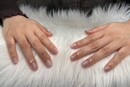 ハンド定額デザイン「淡いピンクにマーブル」|Nail Salon Linda