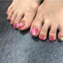 【フット】天然石風ネイル|Nail-therapy &amp; school CHAKRA