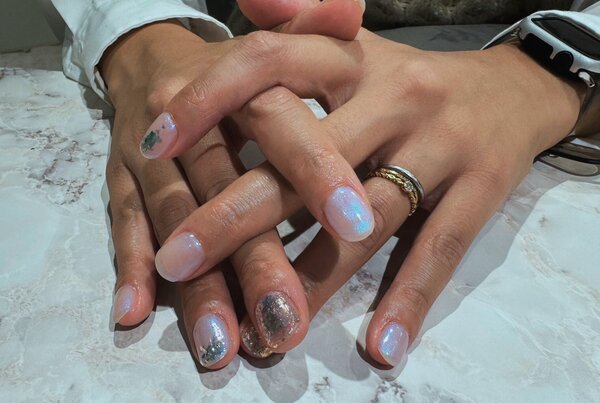 ハンド 定額デザイン「パールホワイト」|Nail Salon Linda