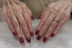 ハンド フラッシュ ワンカラー「フラッシュのレッドピンクネイル！」|Nail Salon Linda