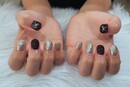 ハンド 定額デザイン「レッドブラウンとゴールドの組み合わせがかわいい！」|Nail Salon Linda