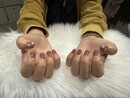 ハンド 定額デザイン 「くすんだコーラルピンクが、肌馴染みが良く使いやすい！」|Nail Salon Linda